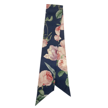 Floral Paintings silk ribbon scarf